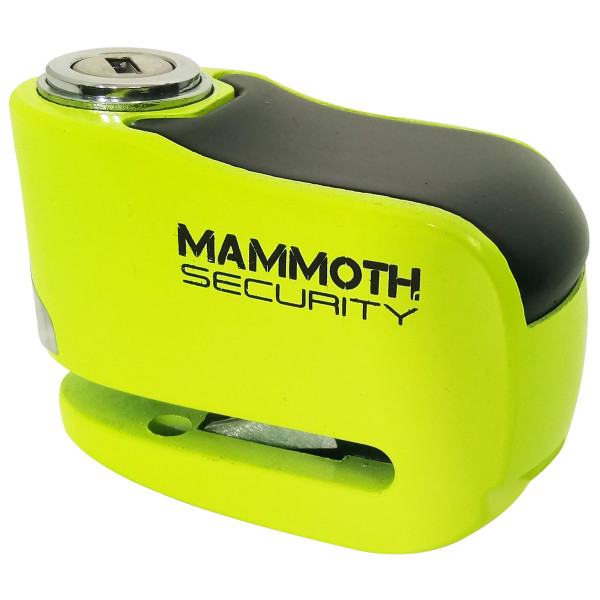 Mammoth Security Mammoth security gremlin alarm disc lock with 6mm stainless steel pin (fluoro yellow)